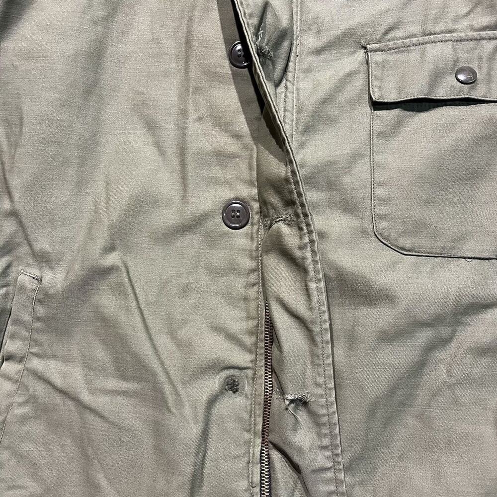 Vintage Olive Green Military Field Jacket - Picture 3 of 9